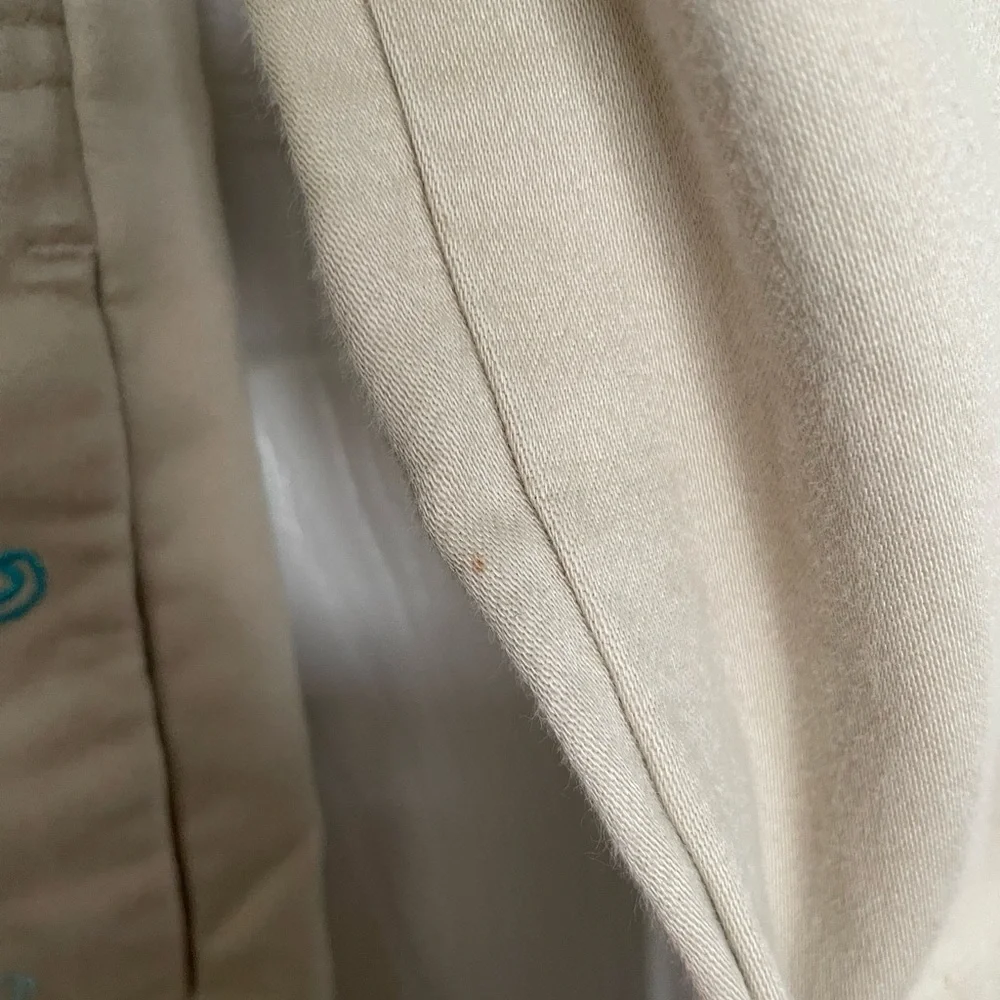 Old Navy Kids Tan Jacket with Blue Floral Accents Vintage Y2K